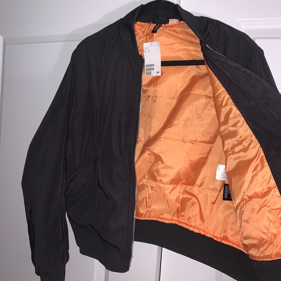 COPY - NWT Black H&M Bomber Jacket - Small available - Picture 4 of 5